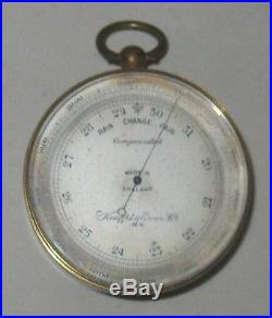 Antique Keuffel & Esser Compensated Anerobic Barometer Made in England Orig Case