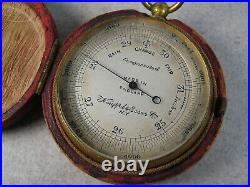 Antique Keuffel & Esser Compensated Field Barometer in Original Case