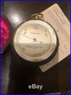 Antique Keuffel & Esser Field Engineering Pocket Surveying Barometer Altimeter