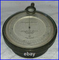 Antique Keuffel Esser New York Surveying Aneroid Compensated Barometer Magnifier