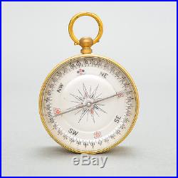 Antique Keuffel & Esser Pocket Watch Style Barometer Altimeter & Compass + Case