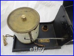 Antique Key Wind Clock Work 14 Day Negrettl & Zambri Thermograph London