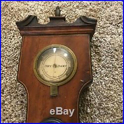 Antique L Casartelli Liverpool George III Style English Mahogany Banjo Barometer