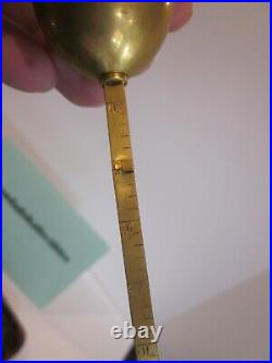 Antique L. Oertling Pocket Hydrometer Brass & Mahogany For Parts 1850's London
