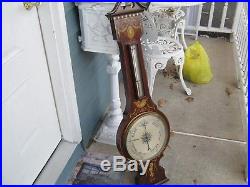 Antique Large Banjo Barometer, Mahogany Wood, Outstanding, Estate Find, Must See