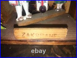 Antique Large German Handmade Wood Chalet/house Weather Hydrometer-100 Year