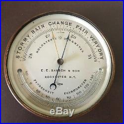 Antique Late 1800's PHBN Barometer Thermometer