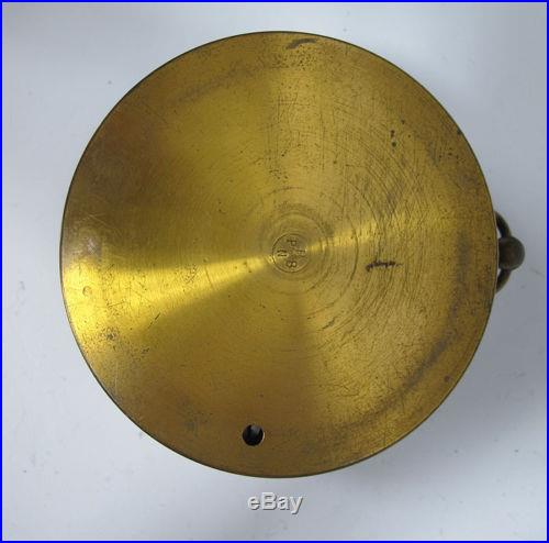 Antique Late 19th C Holosteric PNHB Barometer Aneroid John Naudet Brass Case yqz
