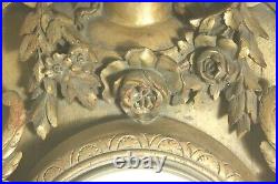 Antique Lg German 35 Victorian Carved Wing Wooden Griffins Women's Head Flowers