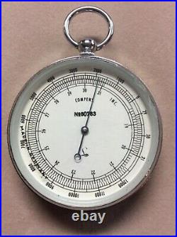 Antique Luftts Pocket Compensated Altimeter Barometer