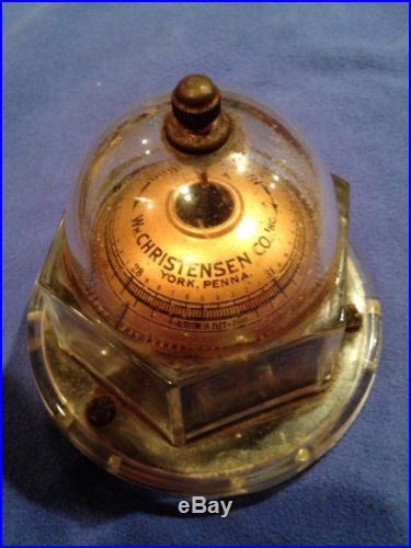 Antique MOVA Desktop Barometer Wm Christensen Co York Pa 1920's 30's