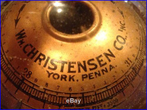 Antique MOVA Desktop Barometer Wm Christensen Co York Pa 1920's 30's
