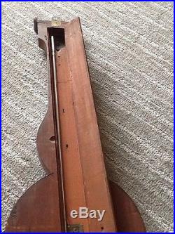 Antique Mahogany Banjo Barometer, Circa 1820's