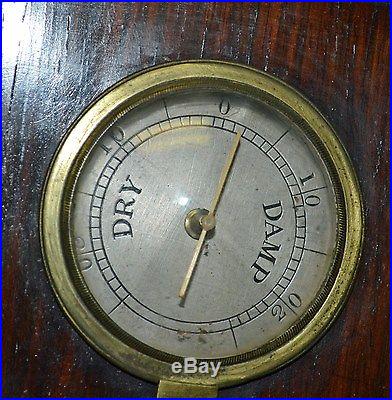 Antique Mahogany Banjo Barometer London D Fagioli & Son