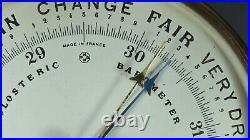 Antique Maritime French Brass PHNB Holosteric Barometer TESTRITE Thermometer