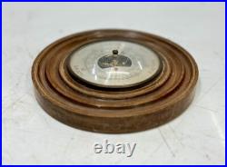 Antique Maritime Wooden Barometer Stormy Rain Change Fair Daymaster Thermometer