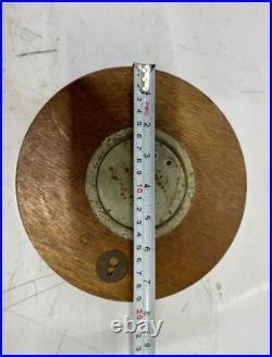 Antique Maritime Wooden Barometer Stormy Rain Change Fair Daymaster Thermometer