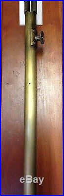 Antique Mid 19th Century Brass Navy Ship Stick Barometer Civil War Time