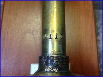 Antique Mid 19th Century Brass Navy Ship Stick Barometer Civil War Time