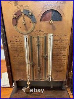 Antique Myers Weather Case Army Signal Corp 1880 forecasting station