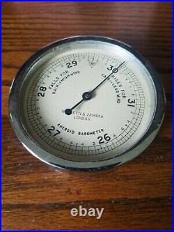 Antique NEGRETTI & ZAMBRA Aneroid Barometer London