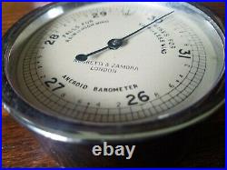 Antique NEGRETTI & ZAMBRA Aneroid Barometer London