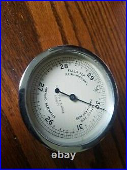 Antique NEGRETTI & ZAMBRA Aneroid Barometer London