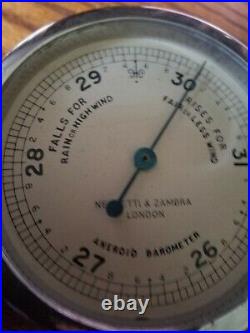 Antique NEGRETTI & ZAMBRA Aneroid Barometer London