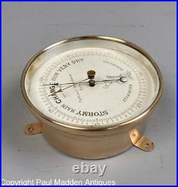 Antique Naudet Aneroid Barometer Charles Hutchinson Boston