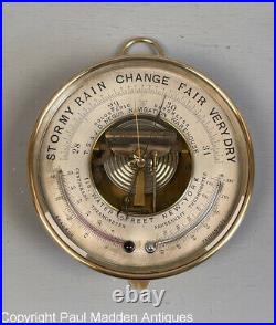 Antique Naudet PNHB Holosteric Barometer, Negus N. Y
