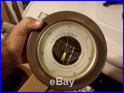 Antique Nautical Brass & Glass Holosteric Barometer Henry Kahn USA 19th Century