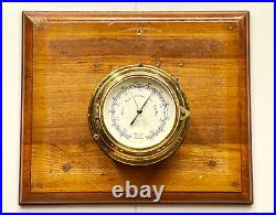 Antique Nautical Original Hanseatic Instrument Hamburg Barometer Made In Germany