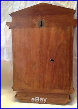 Antique Negretti & Zambra Barometer Wood Case England Working Old