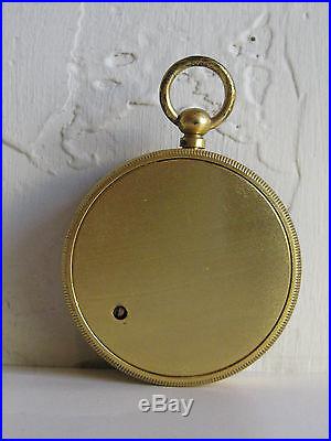Antique Negretti & Zambra London 750 Pocket Barometer & Altimeter Leather Case