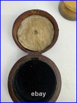 Antique Negretti & Zambra London Aneroid Barometer Cased WORKING 1860's 1870's