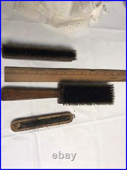 Antique Oak Wall Barometer With 3 Brushes