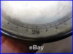 Antique Old Brass Barometer Weather Instrument Scientific