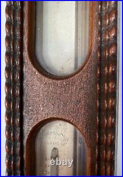 Antique Old Simmons Portable Stick Barometer American Patd 1861 Fancy Model