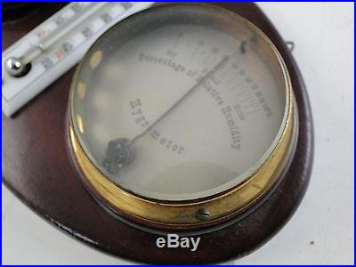 Antique Optician Lando Milwaukee WI Wall Thermometer Hygrometer Barometer German