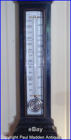 Antique Ornate Stick Barometer by J. H. Steward