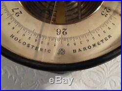 Antique PBHN Brass Holosteric Barometer Cracked Glass Fast Free Shipping