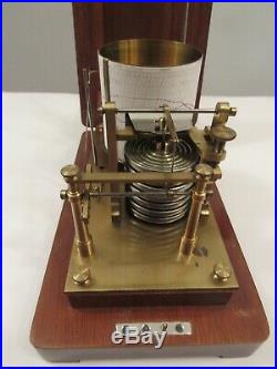 Antique PBHN stormograph/barograph/barometer brass/wood case scientific device
