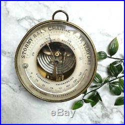 Antique PHBN Holosteric Barometer / Fahrenheit Thermometer Brass Meter (GOOD)