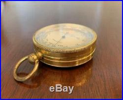 Antique POCKET BAROMETER by Negretti & Zambra, London Vintage Antique POCKET BAROMETER by Negretti & Zambra, London Vintage