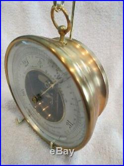 Antique Paul Naudet 5.25 Barometer with Curved Thermometer C 1890