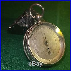 Antique Pocket Altimeter Barometer Made By Jules Richard Paris