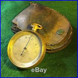 Antique Pocket Altimeter Barometer Made By Tycos Short Mason London