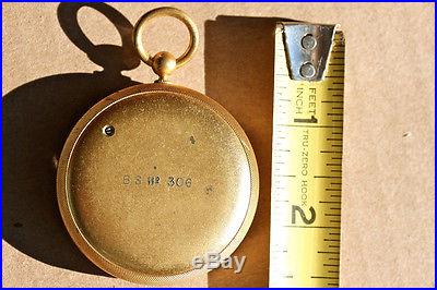 Antique Pocket Barometer 1895 Meyrowitz Paris New York. In case Science Engineer