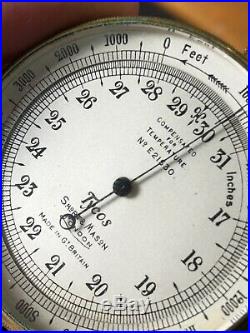 Antique Pocket Barometer Altimeter By Tycos Smort Mason Made In Great Britain