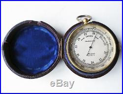 Antique Pocket Barometer, Altimeter, Dollond of London, circa 1870